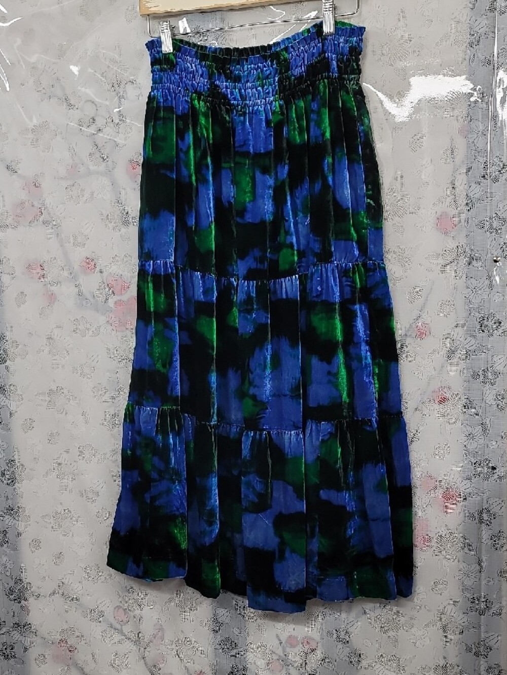 Anthropologie The Somerset Maxi Skirt: Nina Pace Velvet Edition Size Medium - Picture 4 of 8